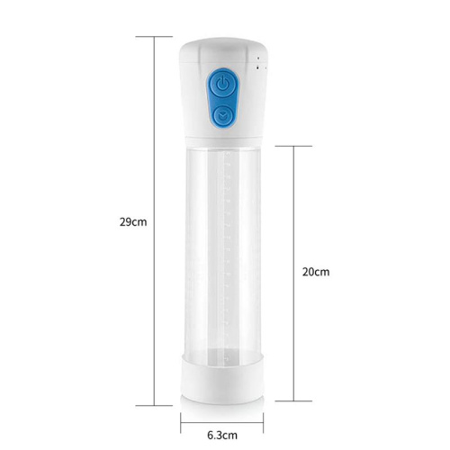 LoveToy Maximizer Worx Vibrating Penis Pump White - Автоматическая вакуумная помпа, 28.5х6.2 см (белый)